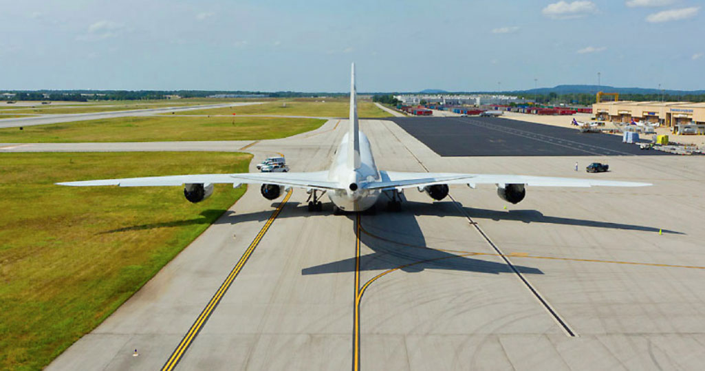 airbus rear view image showing aviation facility improvements